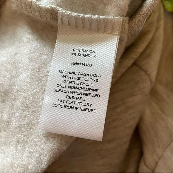 NWT PEYTON PRIMROSE BOUTIQUE PULL ON PANTS OATMEAL HEATHER SIZE LARGE - Picture 5 of 14